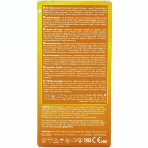 Skins Banana Premium - prezerwatywy smakowe 8 sztuk, bananowy aromat