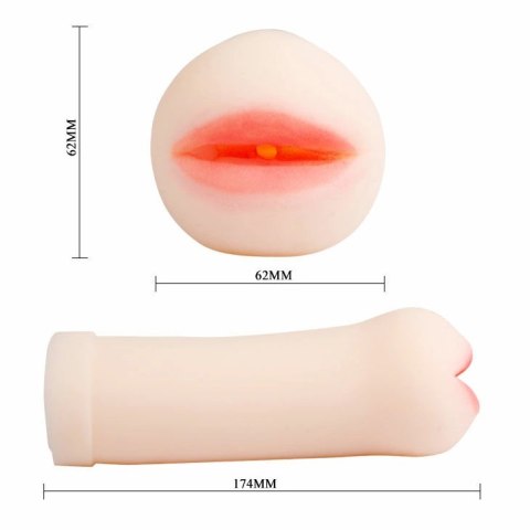Baile Passion Lips - model intymny TPR anatomiczny naturalny wygląd