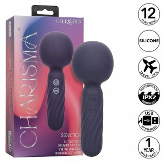 CalExotics Charisma Seduction masażer 12 trybow silikonowy fioletowy 17,8 cm
