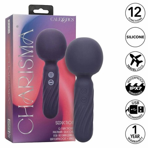 CalExotics Charisma Seduction masażer 12 trybow silikonowy fioletowy 17,8 cm