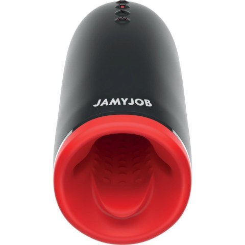 Jamyjob Spin-X - Intymna maszyna rotacyjno-grzewcza, silikon, ładowalna