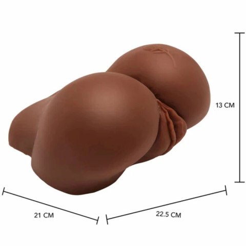ACT Big Ass model anatomiczny z funkcją wibracji, brązowy, 21x22,5x13 cm