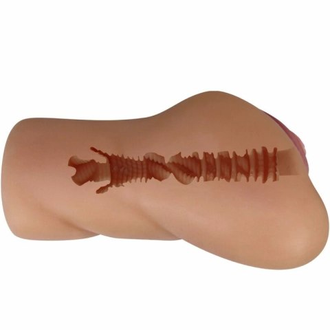 CRAZY BULL Eliana model Mulatto - Masturbator podwojny system tuneli, TPR