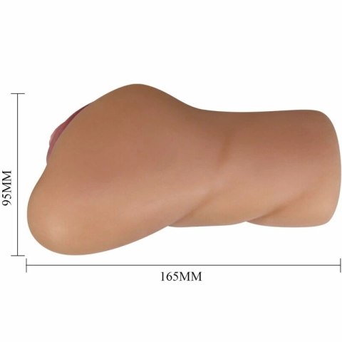 CRAZY BULL Eliana model Mulatto - Masturbator podwojny system tuneli, TPR