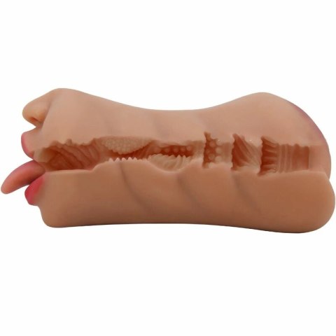 CRAZY BULL Sarah - Masturbator model dwukanałowy, anatomiczny, TPR, wodoodporny