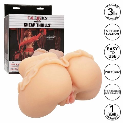 CalExotics Cheap Thrills Peep Show Girl Masturbator model anatomiczny 1,4 kg podwojny