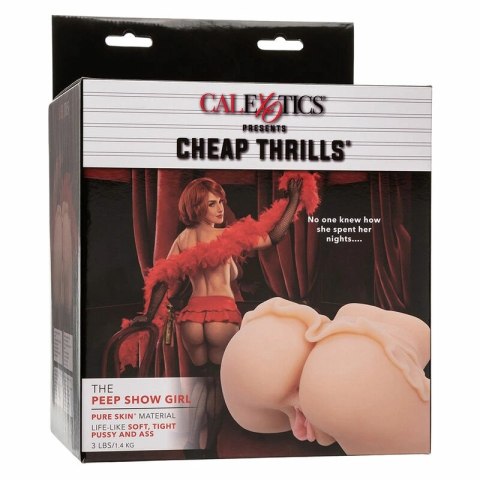 CalExotics Cheap Thrills Peep Show Girl Masturbator model anatomiczny 1,4 kg podwojny
