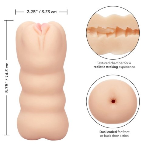 CalExotics Cheap Thrills The Three Way - innowacyjna maszyna intymna dwustronna 14,5 cm