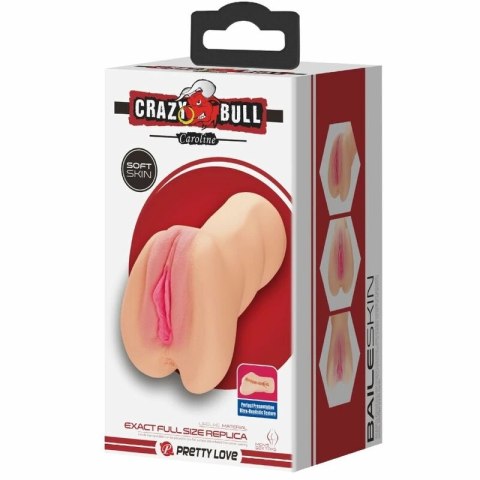 Crazy Bull Caroline - Masturbator anatomiczny model intymny z miękkiego silikonu TPR