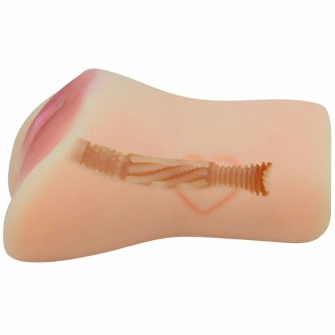 Crazy Bull Elena - Masturbator model anatomiczny z płaską podstawą, silikon TPR