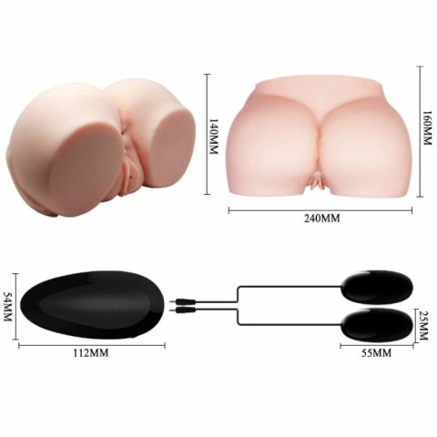 Crazy Bull Model Venus - Anatomiczna maszyna intymna z wibracjami, jasna