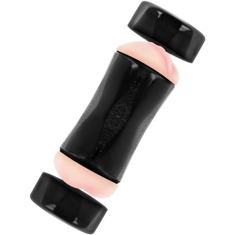 JAMYJOB Double Entry - Intymna Maszyna Anatomiczna TPE 15 cm z Pokrywami