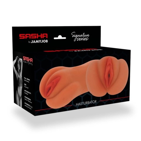 Jamyjob Signature Sasha - anatomiczna maszyna intymna z TPR, 14 cm