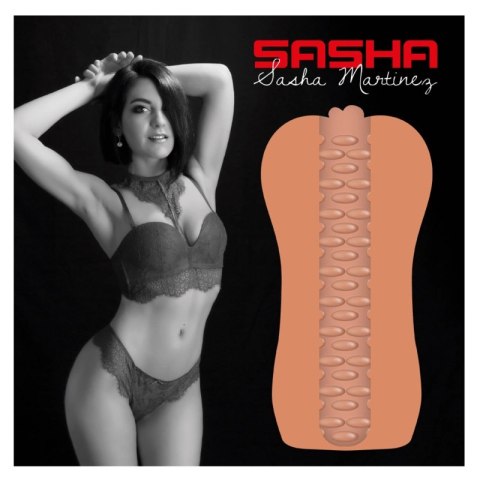 Jamyjob Signature Sasha - anatomiczna maszyna intymna z TPR, 14 cm