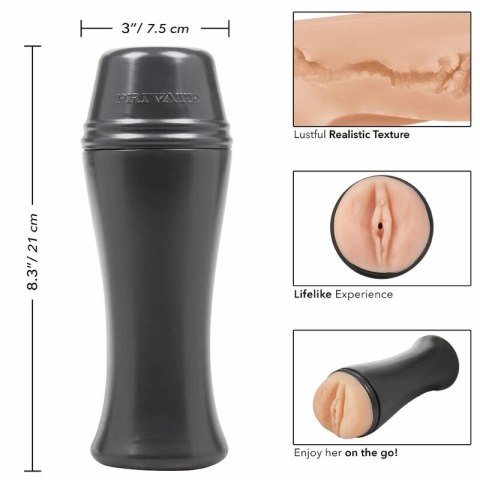 PRIVATE Originaly To Go - Masturbator kompaktowa maszyna intymna podrożna z przyssawką
