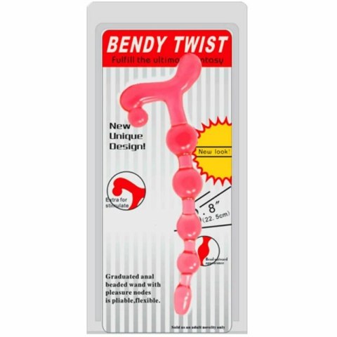 Baile Bendy Twist kulki elastyczne TPR czerwone 25 mm