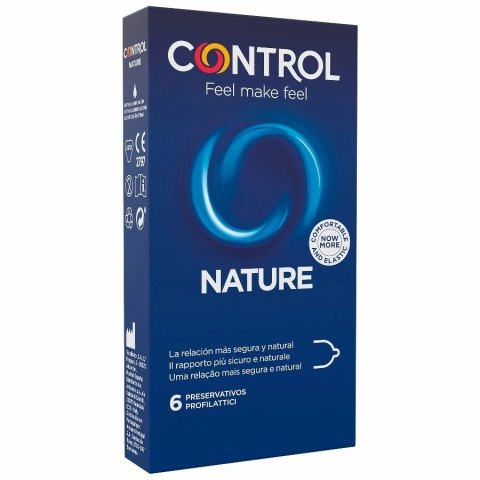 Control Adapta Nature prezerwatywy lateksowe 6 sztuk, 54 mm