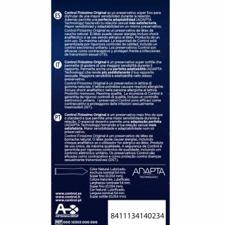 Control Finissimo prezerwatywy ultracienkie 6 sztuk, lateksowe 54 mm