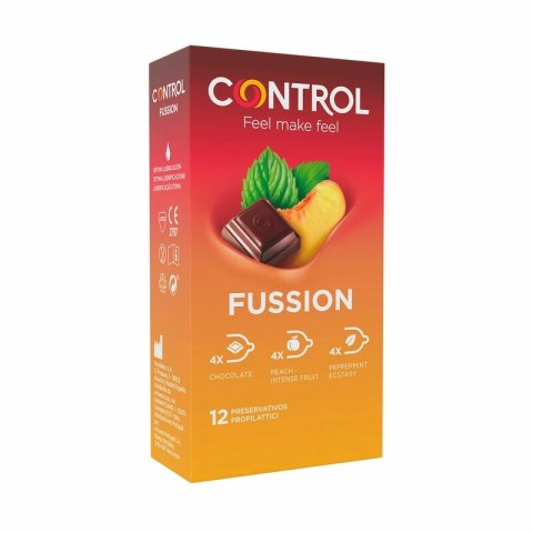 Control Fusion 12 szt. prezerwatywy zapachowe mix kolorow 54 mm