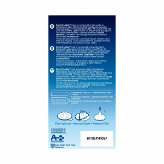 Control Latex Free Poliuretanowe prezerwatywy 5 sztuk ultracienkie 58mm