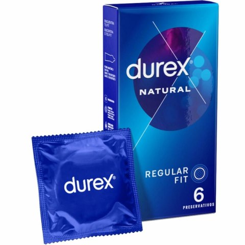Durex Natural Classic 6 szt. - anatomiczne, naturalny lateks, wygodne zakładanie