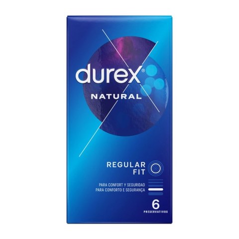Durex Natural Classic 6 szt. - anatomiczne, naturalny lateks, wygodne zakładanie
