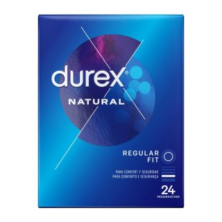 Durex Natural Plus 24 sztuki - ergonomiczne, lateksowe, zapachowe