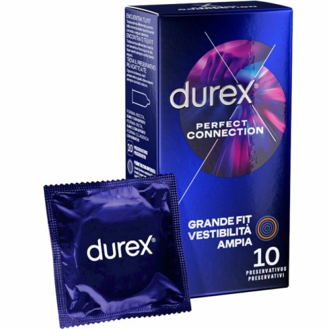 Durex Perfect Connection prezerwatywy silikonowe, grubsze, 10 sztuk