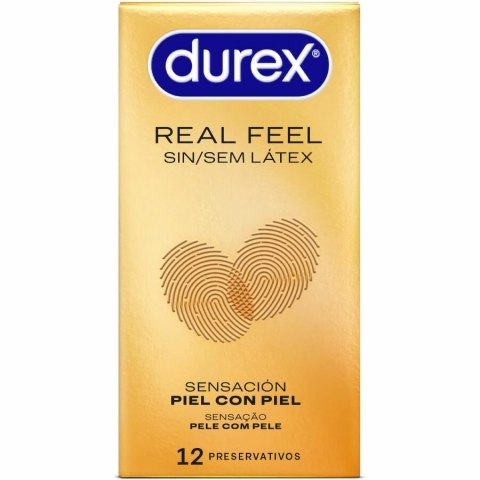 Durex RealFeel 12 szt. - prezerwatywy bez lateksu, 56 mm