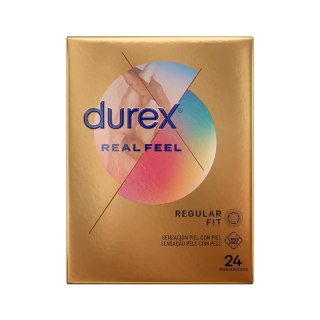 Durex RealFeel 24 szt. prezerwatywy bez lateksu, naturalny kontakt