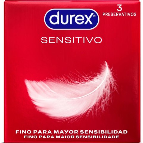 Durex Sensitive Soft prezerwatywy 3 szt. cienkie, anatomiczne, nawilżane