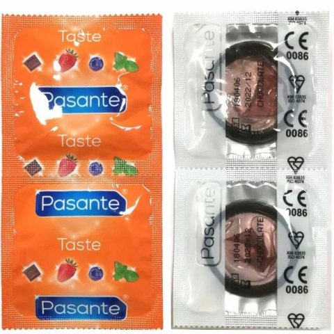 Pasante Chocolate 144 szt. - prezerwatywy o smaku czekoladowym, brązowe