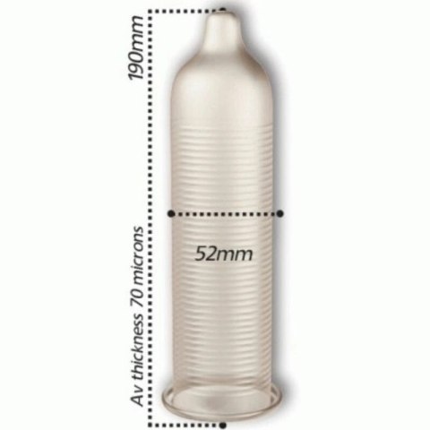 Pasante Cooling Sensation 144 szt. - prezerwatywy chłodzące, prążkowane