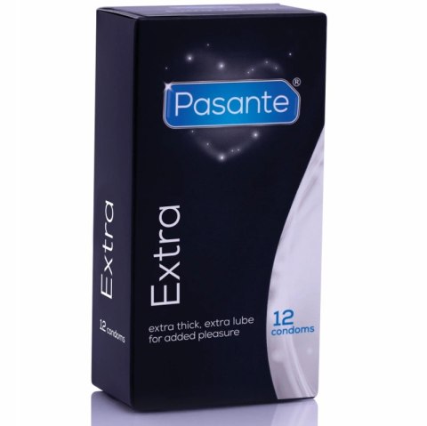 Pasante Extra prezerwatywy grube 12 sztuk, wytrzymałe, gładkie