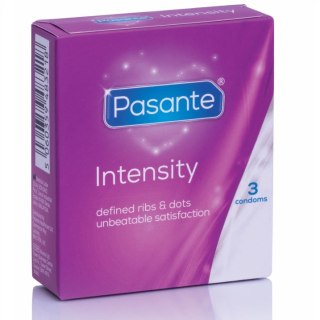 Pasante Ribs & Dots Intensity prezerwatywy teksturowane 3 sztuki