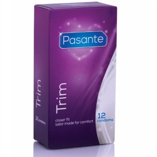Pasante Trim 12 szt. prezerwatywy z cienką końcowką i zwężonym dopasowaniem