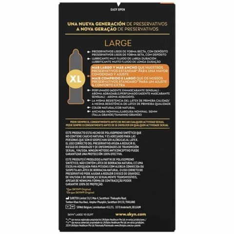 SKYN Large Prezerwatywy bez lateksu 56mm 10 sztuk komfort XL