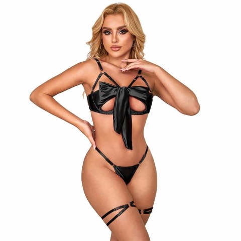 SUBBLIME 955205 Komplet bielizny z czarną kokardą L/XL