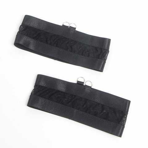 SUBBLIME 955243 Czarny komplet bielizny z pasem do pończoch L/XL