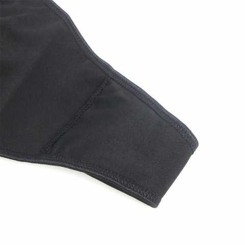 SUBBLIME 957520 Sukienka PU z kwiatową koronką czarna S/M