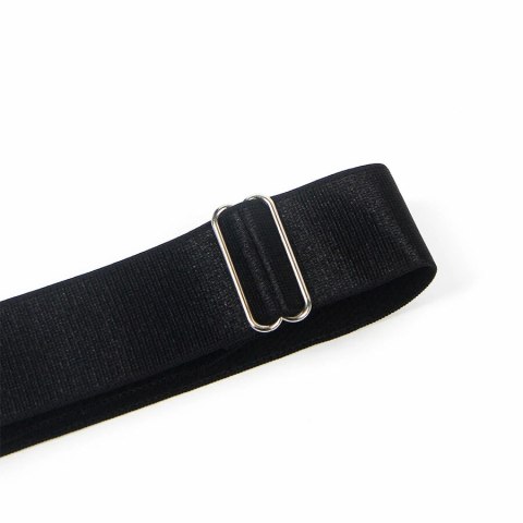 SUBBLIME Regulowane klamry na nogi czarne PU elastyczne paski