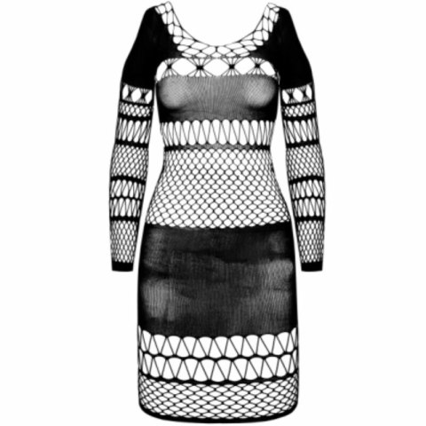 PASSION BS 105 Bodystocking czarny elastyczny jeden rozmiar