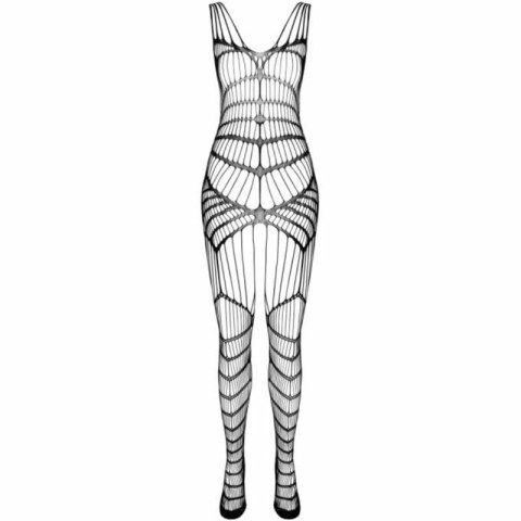 PASSION BS102 Bodystocking czarny, elastyczny, jeden rozmiar