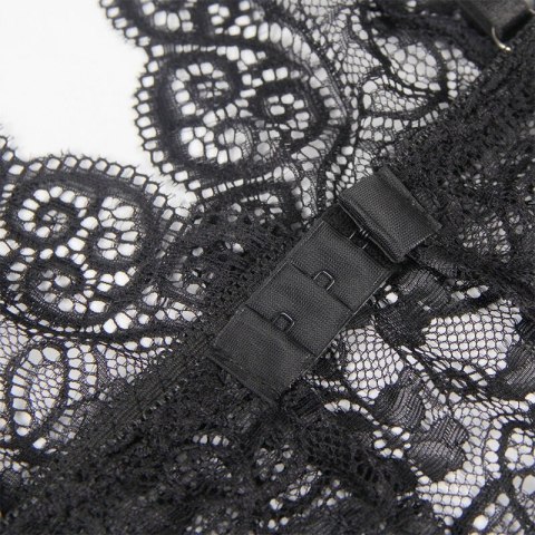 Subblime 953928 Koszulka Nocna Jedwabna i Koronkowa + Majtki Czarna L/XL