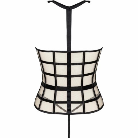 Livco Corsetti Laura LC 20215 Gorset z stringami S/M czarno-beżowy