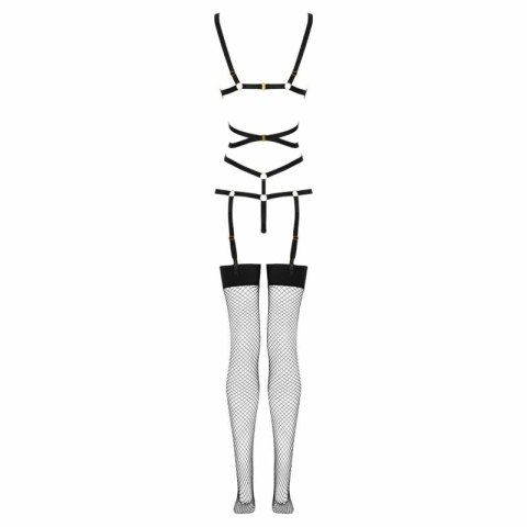 Livco Corsetti Thiara LC 20213 Zestaw body i pończochy czarny L/XL