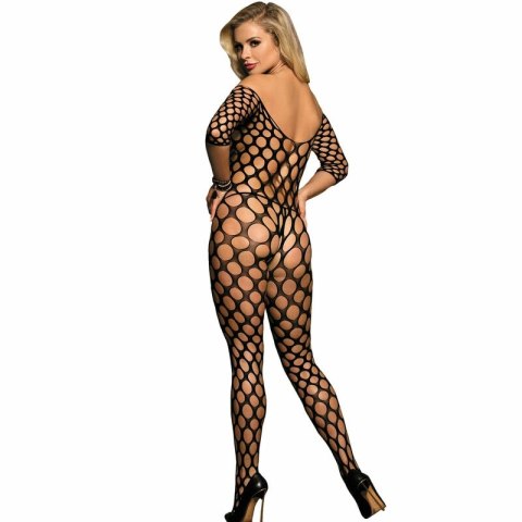 Subblime 951719 Czarny Bodystocking z Odkrytymi Ramionami One Size