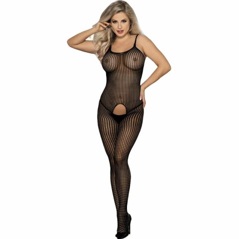 Subblime 951726 Czarny Bodystocking z Siatki Rybackiej, Elastyczny, One Size