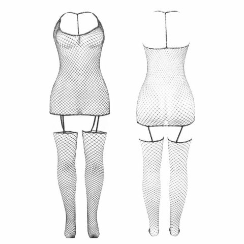 Subblime 951955 błyszczący bodystocking z siatki rybackiej, uniwersalny