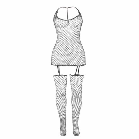 Subblime 951955 błyszczący bodystocking z siatki rybackiej, uniwersalny